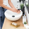 AmazerBath Soap Holder Soap Dish, Bamboo Soap Dish, 2 Pack Wood Bar Soap Holder for Shower, Trays Self Draining, Soap Saver for Shower, Bathroom, Kitchen(Natural Color)(Burlywood)