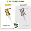 AmazerBath Soap Dispenser, 2 Pack Green Glass Soap Dispenser with Pump Stainless Steel, 14.2OZ Luxury Gold Hand Soap Bottles Bathroom Kitchen(Amber & Gold)
