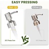 AmazerBath Soap Dispenser, 2 Pack Green Glass Soap Dispenser with Pump Stainless Steel, 14.2OZ Luxury Gold Hand Soap Bottles Bathroom Kitchen(Green & Stainless Steel – 2 Pack)
