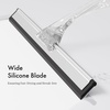 AmazerBath Squeegee for Shower Glass Door, 12 Inches, Clear Black(Clear)