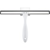AmazerBath Squeegee for Shower Glass Door, Shower Squeegee for Glass Doors – All-Purpose Squeegee with Hook for Shower Doors, Windows, Mirrors, Tiles and Car Glass, 12 Inches(White)