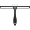 AmazerBath Squeegee for Shower Glass Door, Shower Squeegee for Glass Doors – All-Purpose Squeegee with Hook for Shower Doors, Windows, Mirrors, Tiles and Car Glass, 12 Inches(Black)