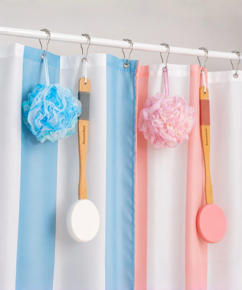AMAZERBATH Waterproof Shower Liner and ShowerEssentials
